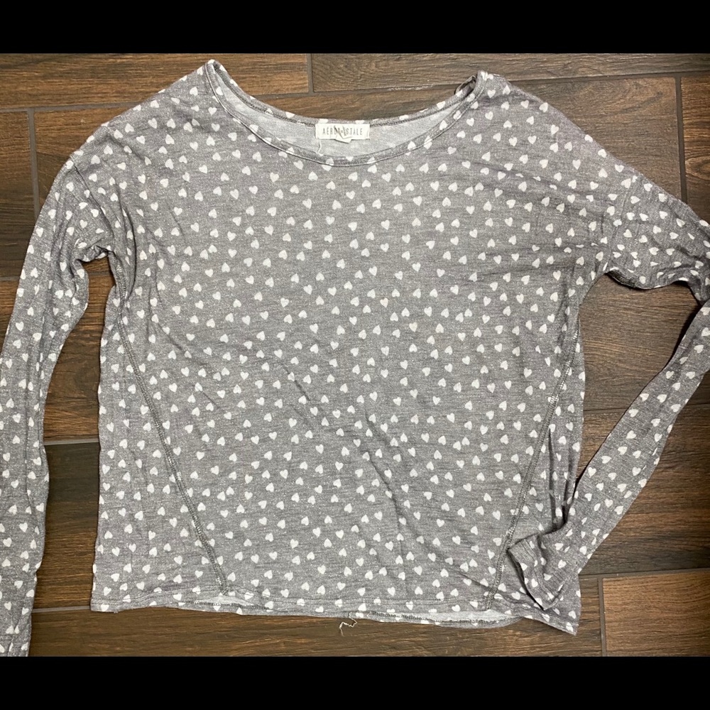 Lightweight heart sweater